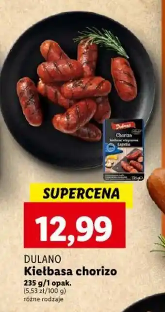 Lidl DULANO Kiełbasa chorizo 235 g oferta