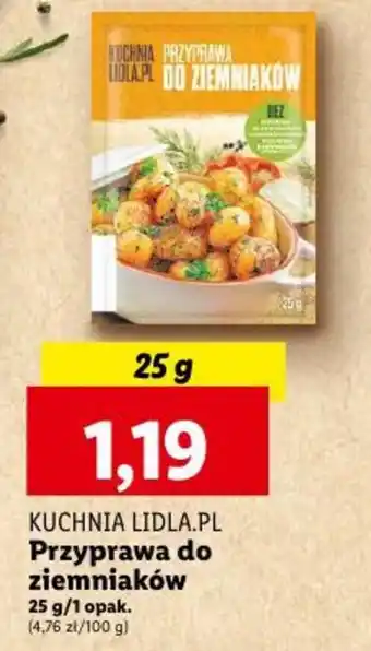 Lidl KUCHNIA LIDLA.PL Przyprawa do ziemniaków 25 g oferta