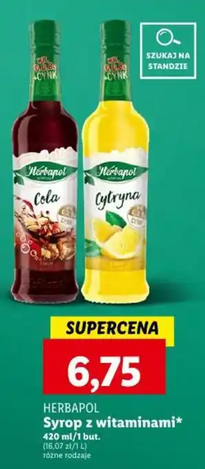 Lidl HERBAPOL Syrop z witaminami 420 ml oferta