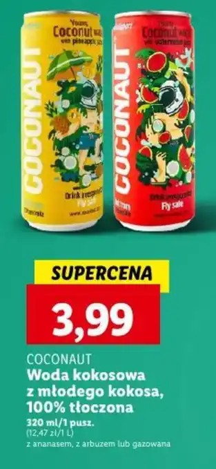 Lidl COCONAUT Woda kokosowa z młodego kokosa, 100% tłoczona 320 ml oferta