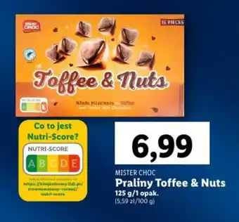 Lidl MISTER CHOC Praliny Toffee & Nuts 125 g oferta