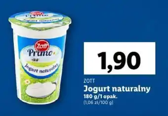 Lidl ZOTT Jogurt naturalny 180 g oferta