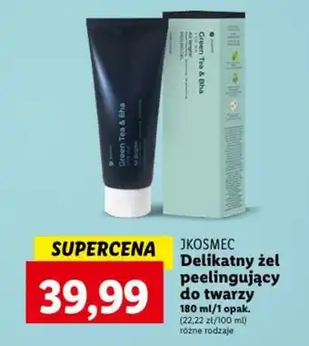 Lidl JKOSMEC Delikatny żel peelingujący do twarzy 180 ml oferta