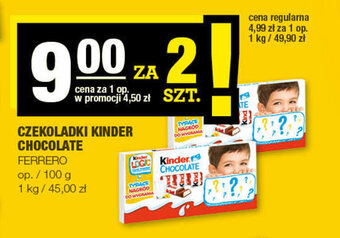 Spar Czekoladki Kinder Chocolate 2x100g oferta