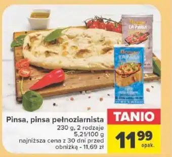 Carrefour Pinsa, pinsa pełnoziarnista 230 g oferta