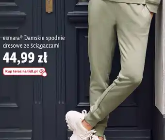 Lidl Damskie spodnie dresowe ze ściągaczami oferta