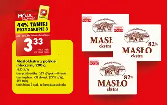 Biedronka Masło Ekstra z polskiej mleczarni, 200 g oferta