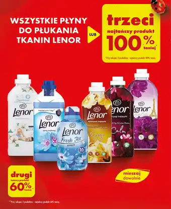 Biedronka WSZYSTKIE PŁYNY DO PŁUKANIA TKANIN LENOR oferta