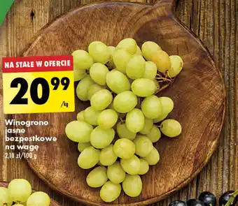 Biedronka Winogrono jasne bezpestkowe na wagę 1 kg oferta