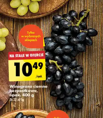 Biedronka Winogrono ciemne bezpestkowe, opak. 400 g oferta