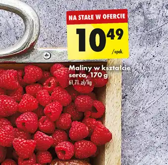 Biedronka Maliny w kształcie serca, 170 g oferta