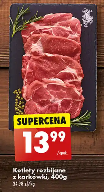 Biedronka Kotlety rozbijane z karkówki, 400g oferta