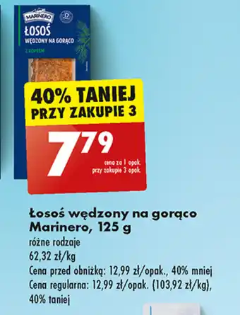 Biedronka Łosoś wędzony na gorąco Marinero, 125 g oferta