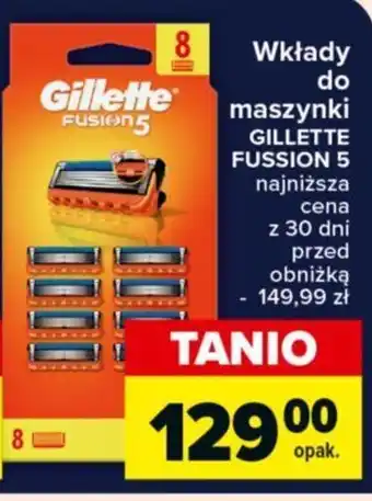 Carrefour Wkłady do maszynki GILLETTE FUSSION 5 oferta