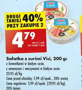 Biedronka Sałatka z surimi Vici, 200 g oferta