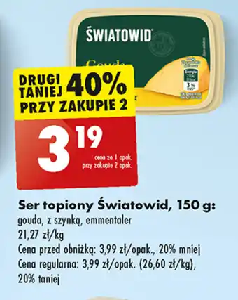 Biedronka Ser topiony Światowid, 150 g oferta