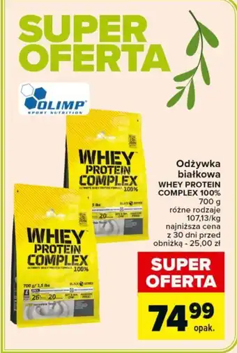 Carrefour Odżywka białkowa WHEY PROTEIN COMPLEX 100% 700 g oferta