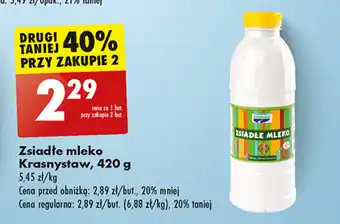 Biedronka Zsiadłe mleko Krasnystaw, 420 g oferta