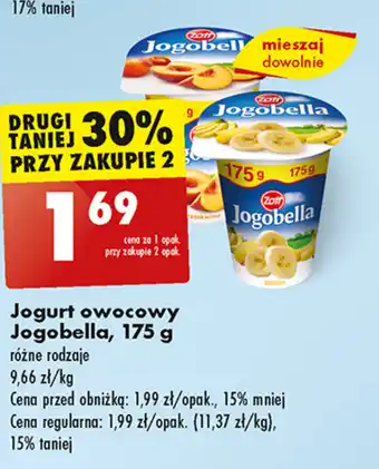 Biedronka Jogurt owocowy Jogobella, 175 g oferta
