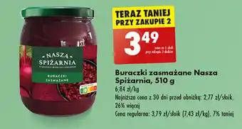 Biedronka Buraczki zasmażane Nasza Spiżarnia, 510 g oferta