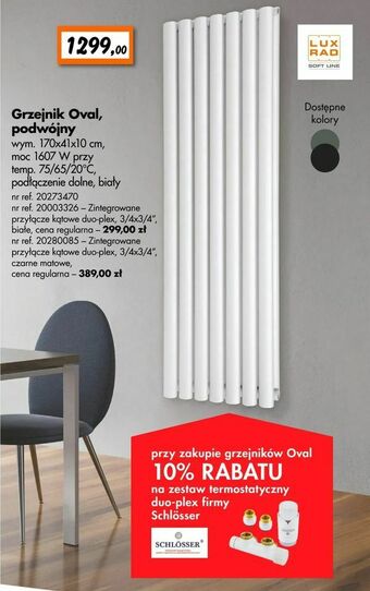 Bricoman Grzejnik Oval, podwójny oferta
