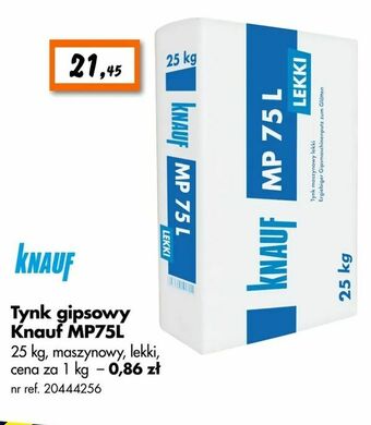 Bricoman Tynk gipsowy Knauf MP75L oferta