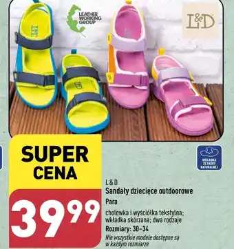 ALDI Sandały L & D oferta