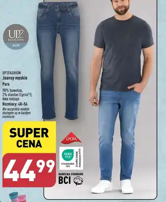 ALDI Jeansy męskie Up2Fashion oferta