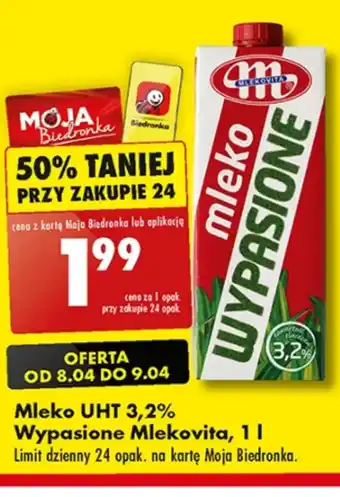 Biedronka Mleko oferta