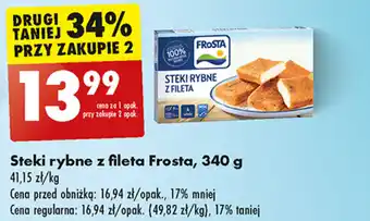 Biedronka Steki rybne z fileta Frosta, 340 g oferta