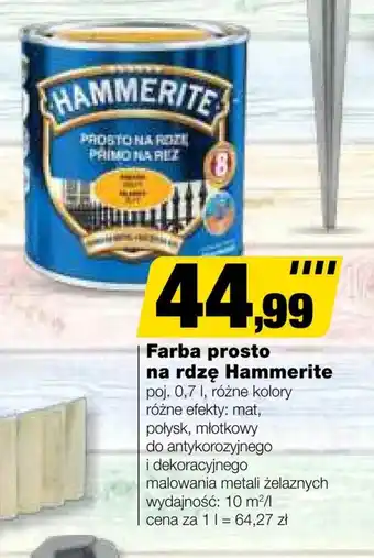 Bricomarche Farba do malowania Hammerite oferta