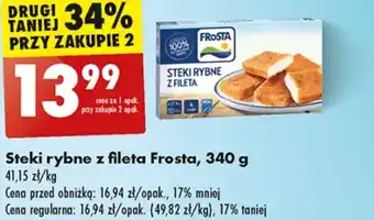 Biedronka Stek rybny Frosta oferta