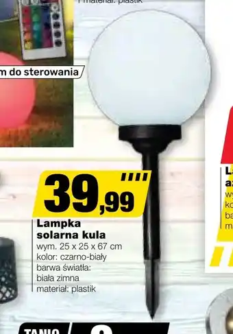 Bricomarche Lampka solarna Barwa oferta