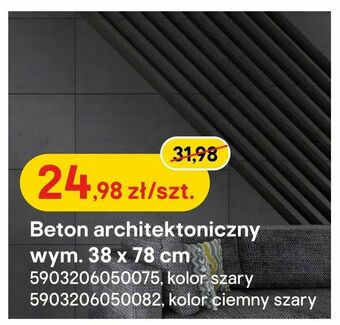 Castorama Beton architektoniczny wym. 38 x 78 cm oferta