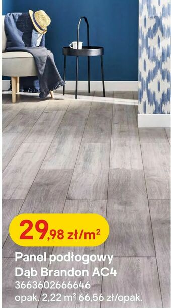 Castorama Panel podłogowy Dąb Brandon AC4 oferta