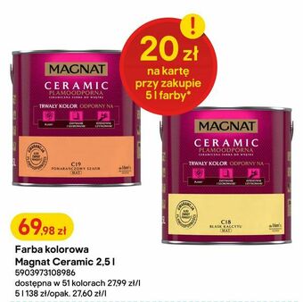 Castorama Farba kolorowa Magnat Ceramic 2,5 l oferta