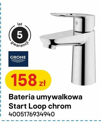 Castorama Bateria umywalkowa Start Loop chrom oferta