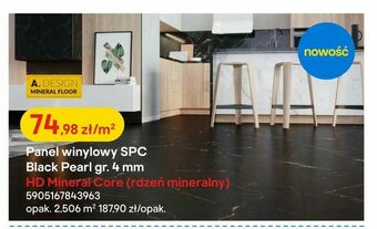 Castorama Panel winylowy SPC Black Pearl gr. 4 mm oferta
