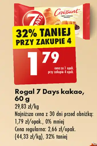 Biedronka Rogal 7 Days kakao, 60 g oferta