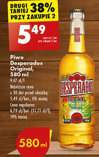 Biedronka Piwo Desperados Original, 580 ml oferta