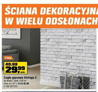 Cegła gipsowa Vintage 2