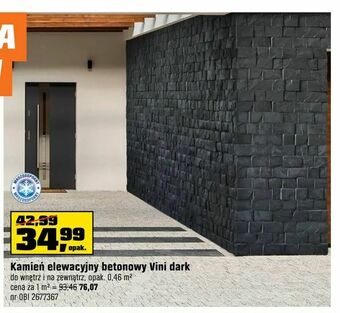 Kamień elewacyjny betonowy Vini dark