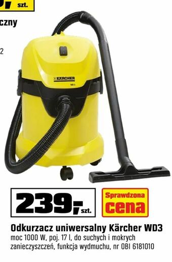 OBI Odkurzacz uniwersalny Kärcher WD3 oferta