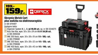 OBI Skrzynia Qbrick Cart plus walizka na elektronarzędzia oferta