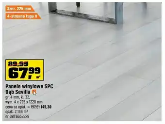 OBI Panele winylowe SPC Dąb Sevilla oferta