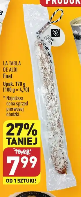 ALDI LA TABLA DE ALDI Fuet 170 g oferta