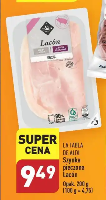 ALDI LA TABLA DE ALDI Szynka pieczona Lacón 200 g oferta
