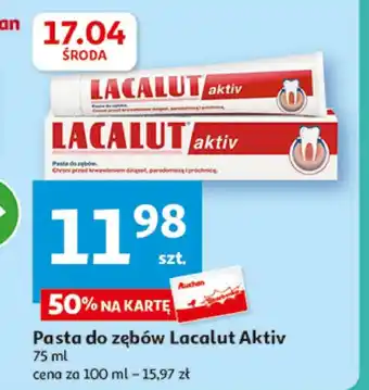 Auchan Pasta do zębów Lacalut oferta