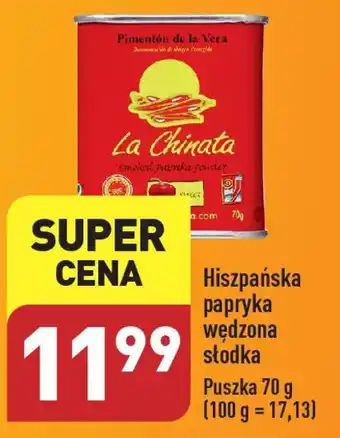 ALDI Hiszpańska papryka wędzona słodka 70 g oferta