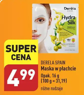 ALDI DERELA SPAIN Maska w płachcie 16 g oferta